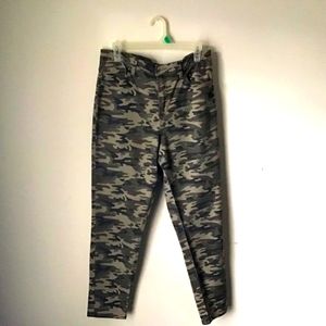 Women’s NOBO Green Camouflage Jeans